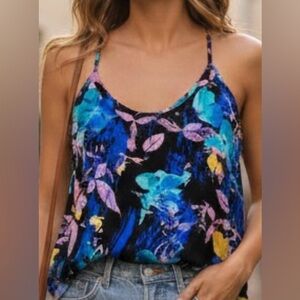 💜 NIBag Apt 9 Boho Floral Halter Tank Top